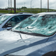 Illustration for article titled This hail storm made a car dealership its bitch